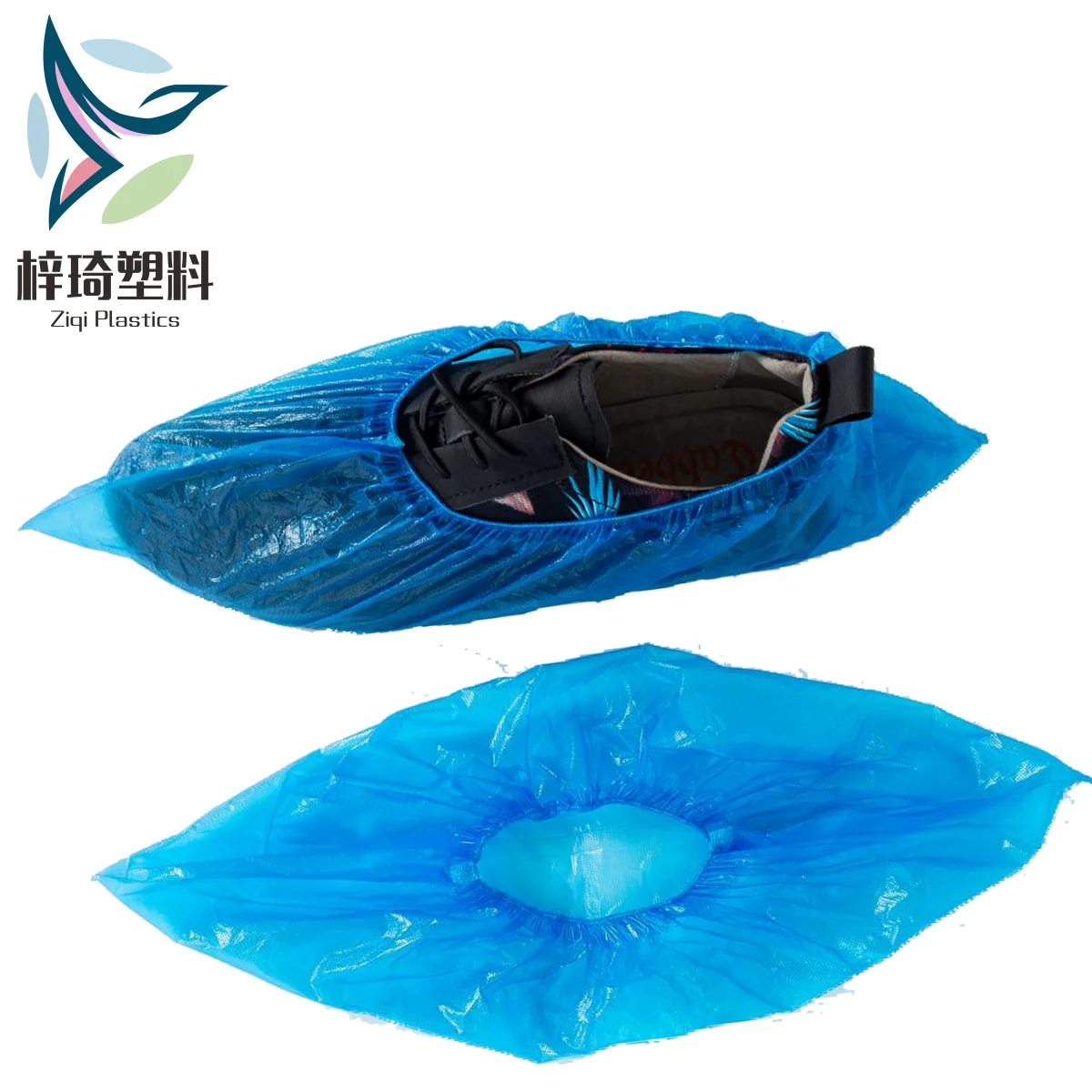 PE Shoe Cover Plastic Eco-friendly Industry Blue Care Cleanroom Protection China medical Disposable