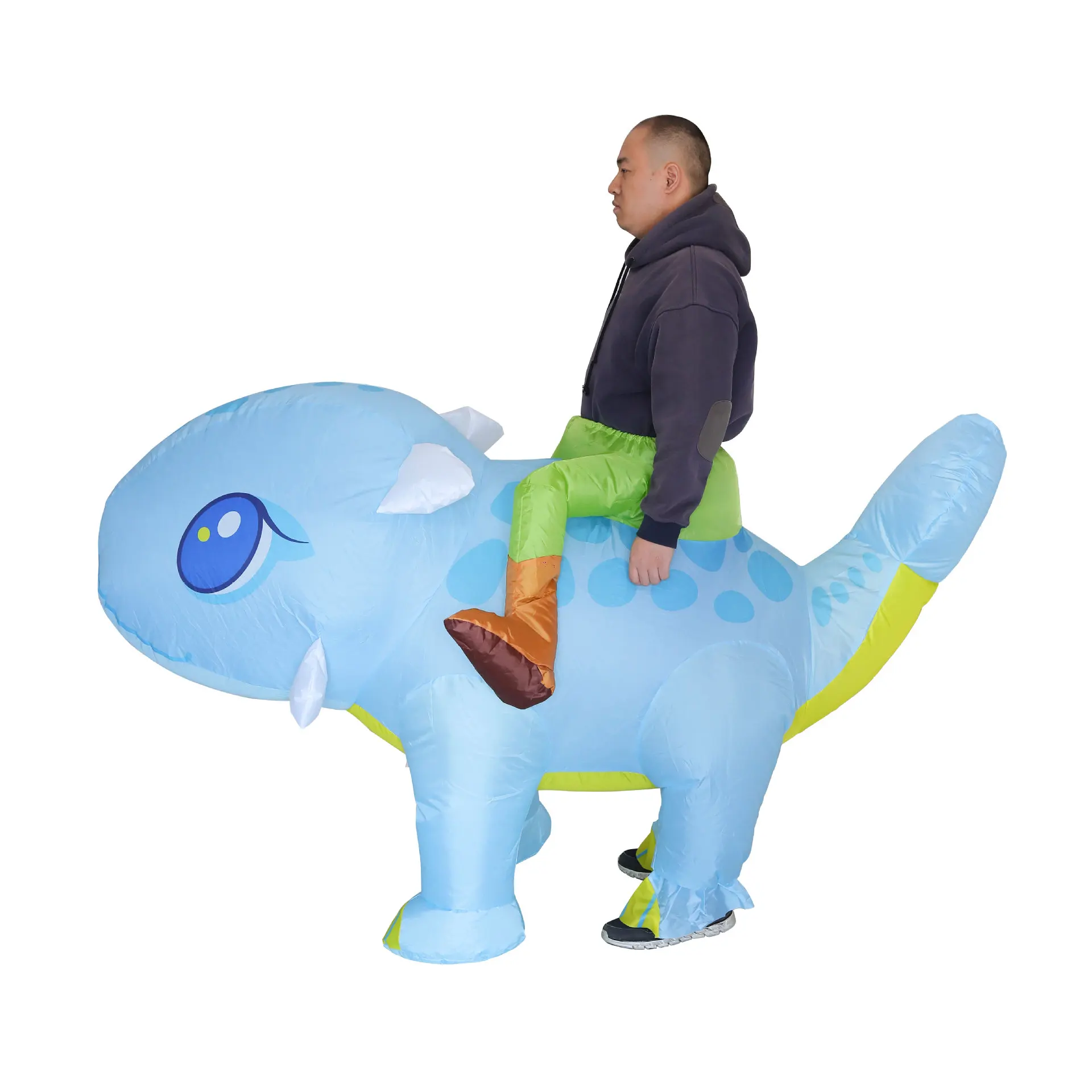 Adult Cartoon Animal Newt Salamander Cosplay Air Blow-up Fancy-dress Halloween Carnival Party Inflatable Costume