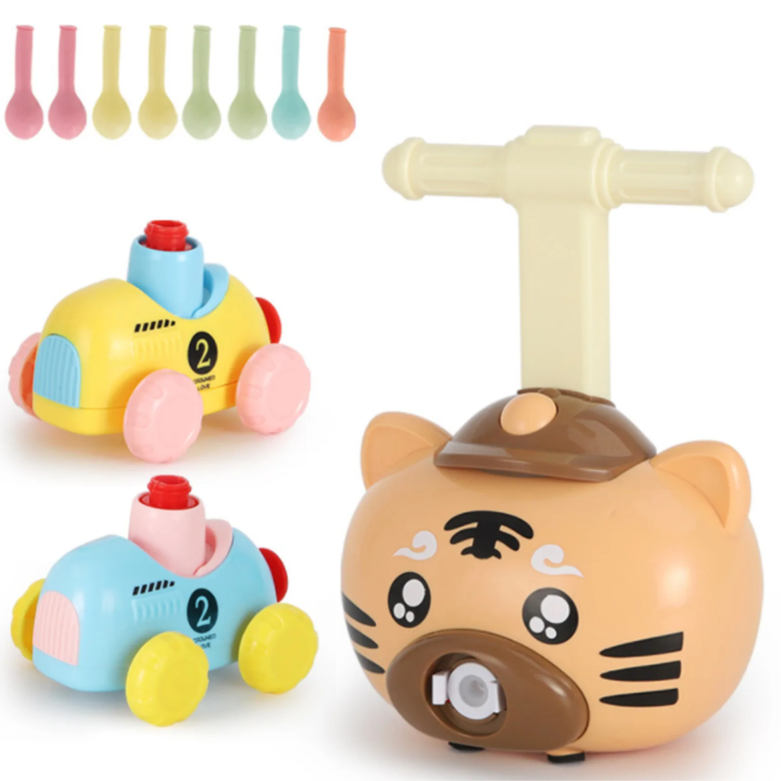 
Children Balloon Powered Car Educational Science Toy Balloon car aerodynamic car flying rocket 