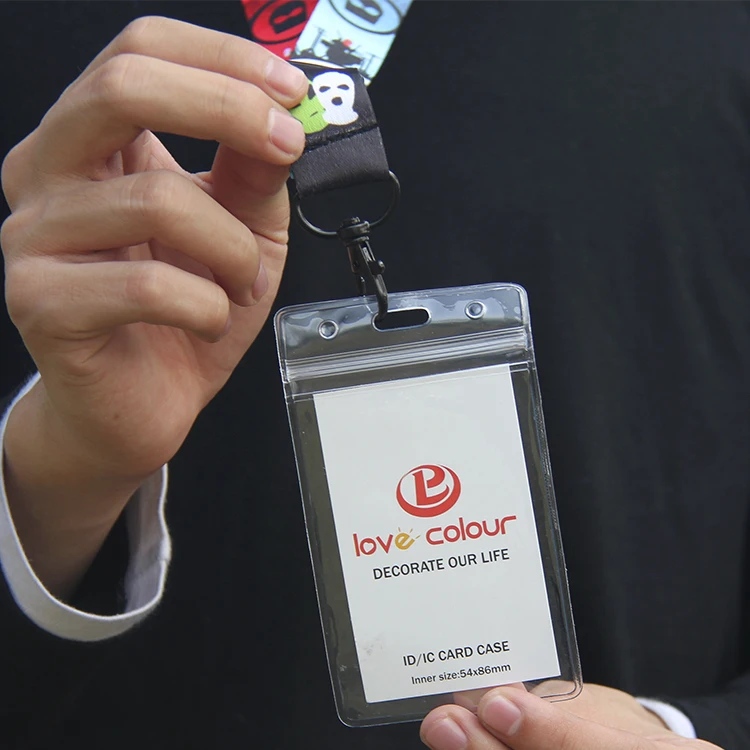 LOVECOLOUR High quality hard pvc id card holder visiting business card holder