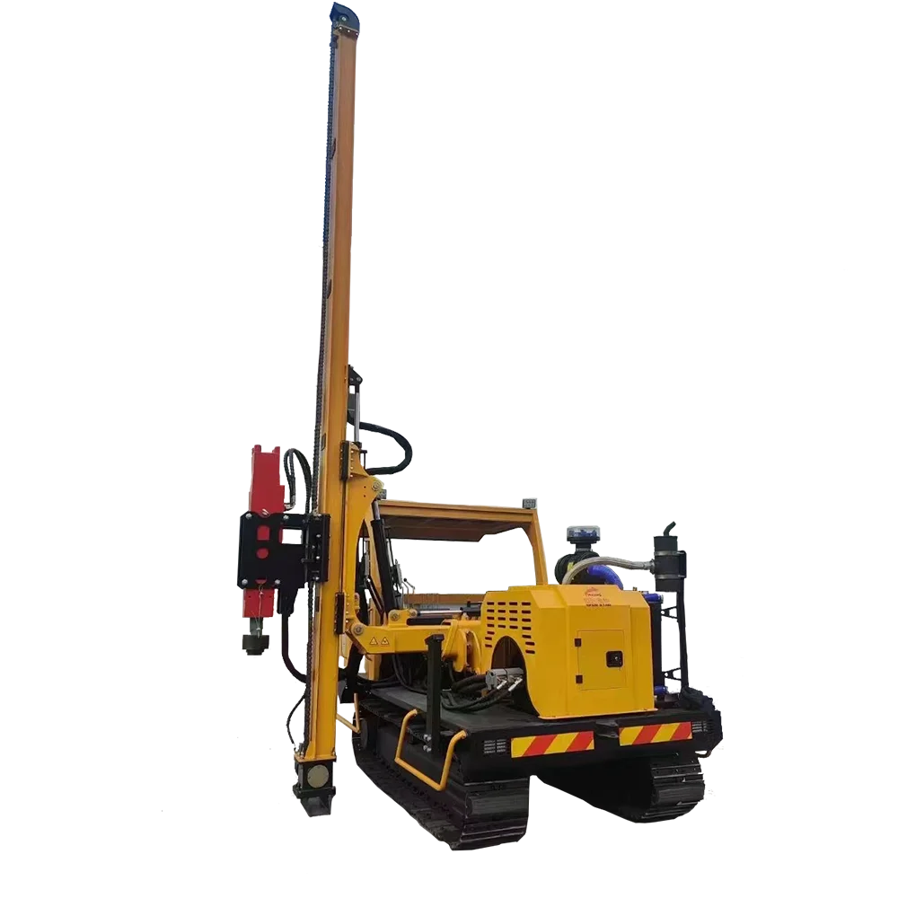 Лидер продаж гусеничный дорожный ограждение R5 Солнечная гидравлическая фотоэлектрическая сваебойная машина для открытого использования