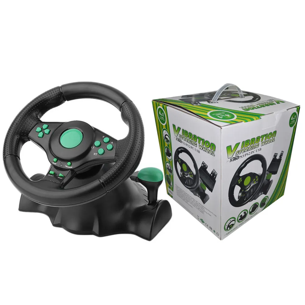 
Gaming Racing Steering Simulator Wheel For PS4 Car Steering Wheel Driving Controller Other Game Accessories 
