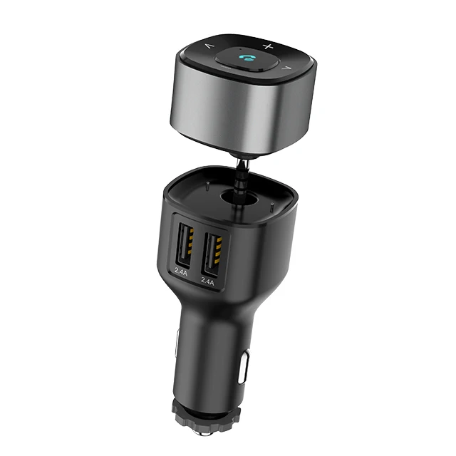 BT09S OEM ODM Car Charger Combo Kit Handsfree Call with Dual USB Charger for Car Bluetooth Audio Receiver for Home Speakers