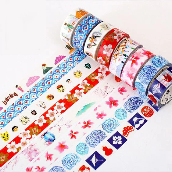 Tape Manufacturer Custom Washitapes Design Self Adhesive Color Decoration Masking Paper Washi Tape