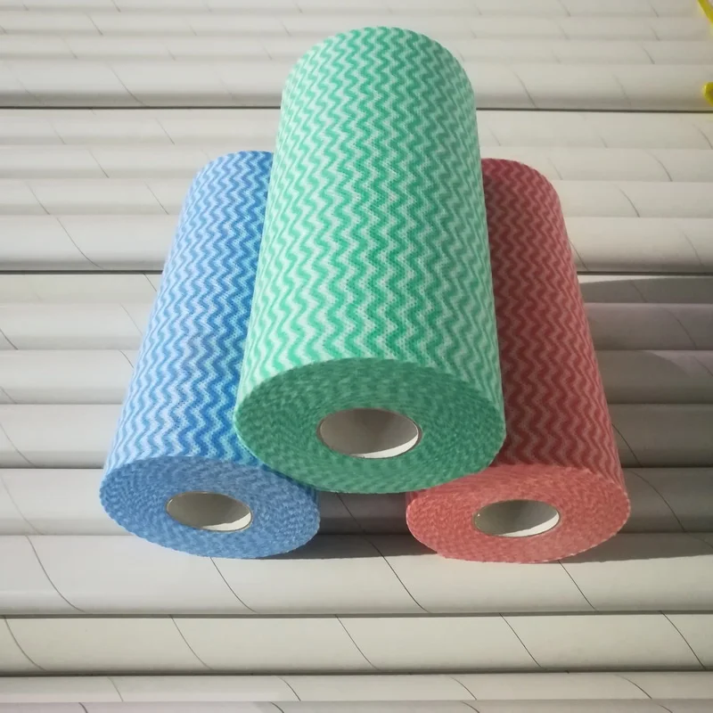 Factory super absorbent heavy duty spunlace non woven wipe perforated roll