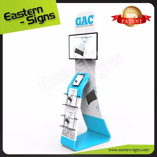 China manufacturer aluminum fabric trade fair easily install cardboard leaflet display t-shirt cardboard display