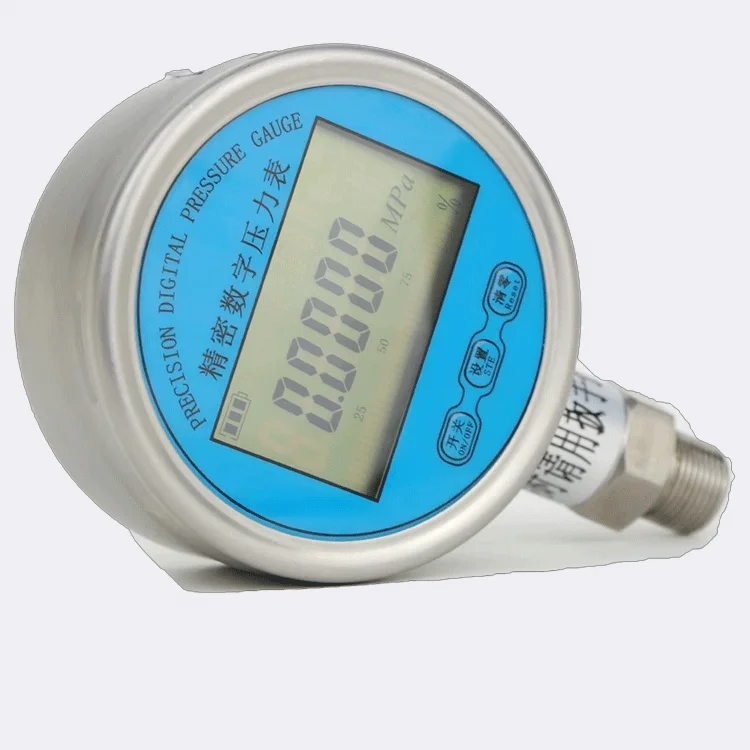60mm 80mm 100mm digital pressure gauge RS485 crystal gas pressure gauge manometer