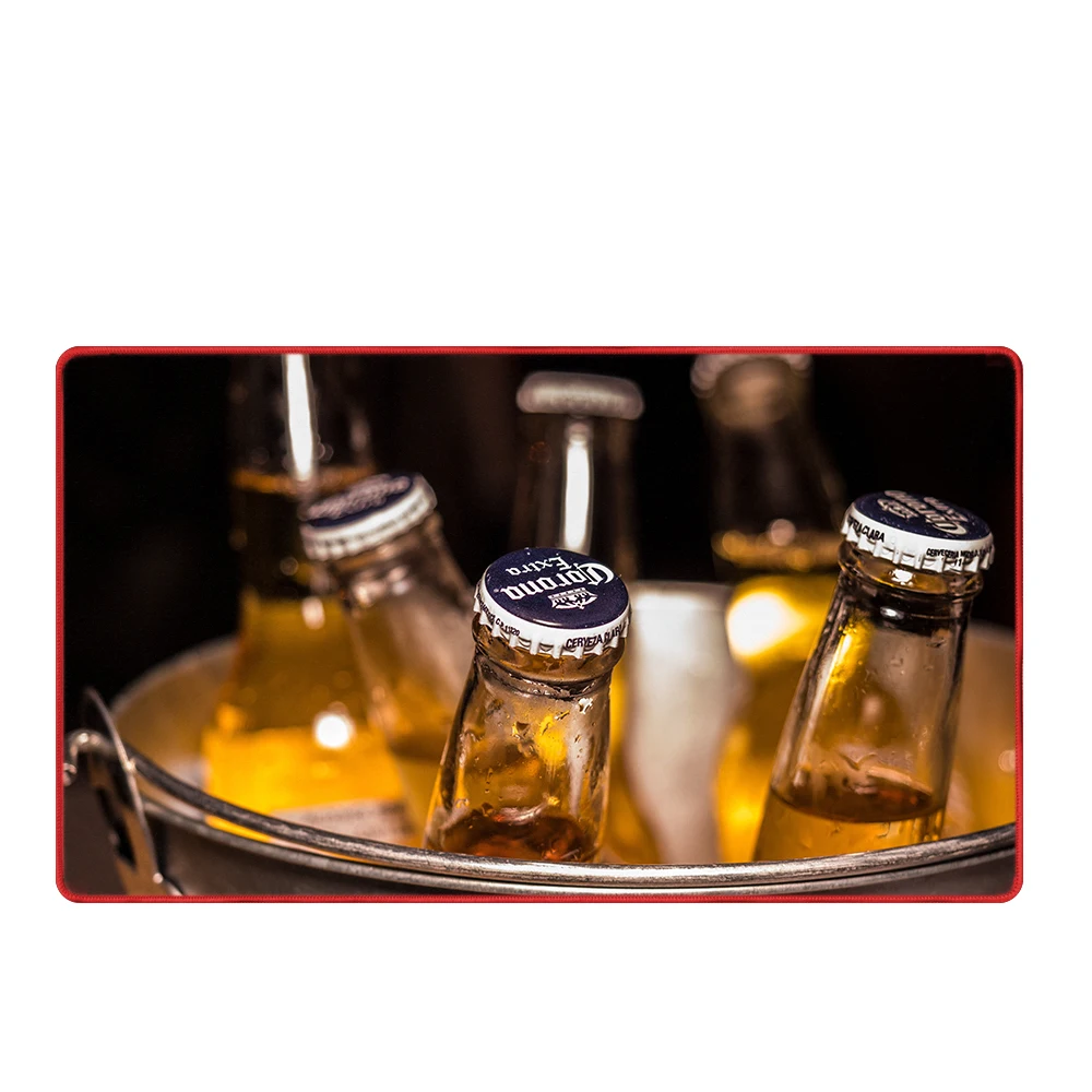 Oem Custom Printed Pattern Nitrile Rubber Bar Table Mat Non-Woven Bar Mat Absorbent Non-Woven Surface Rubber Base Bar Mat