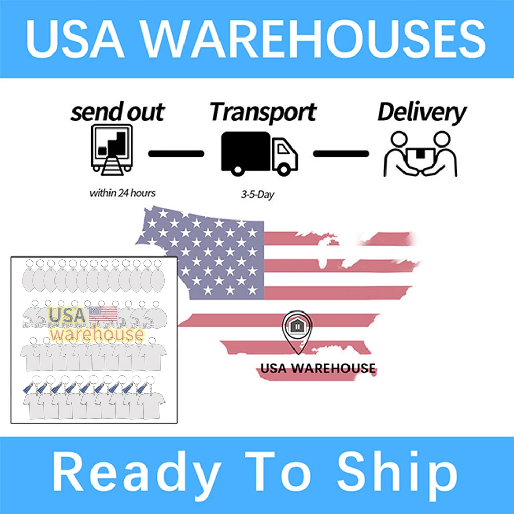 sublimation football keychain blanks Double Sided MDF Wood USA WAREHOUSE keychain custom logo sublimation blank keychain