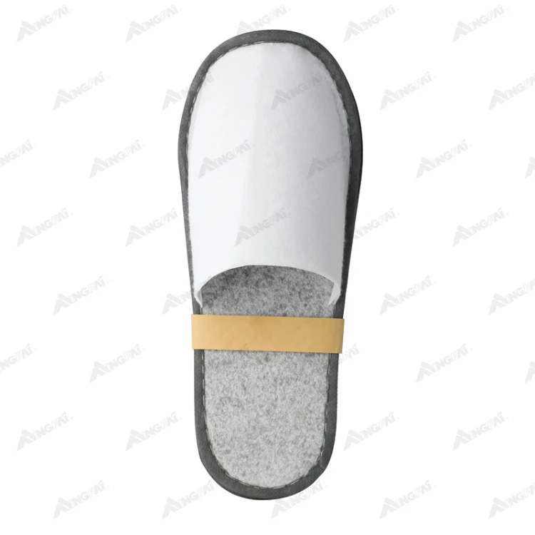 Best Selling Customized Hotel Environmental friendly Slipper Airline Felt Material Slipper Supply