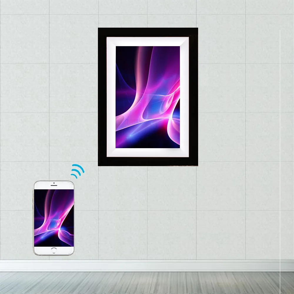 10 дюймов деревянные цифровая камера с Wi-Fi для фоторамка мобильный обмен фотографиями из любой точки мира сенсорный экран дисплея в качестве