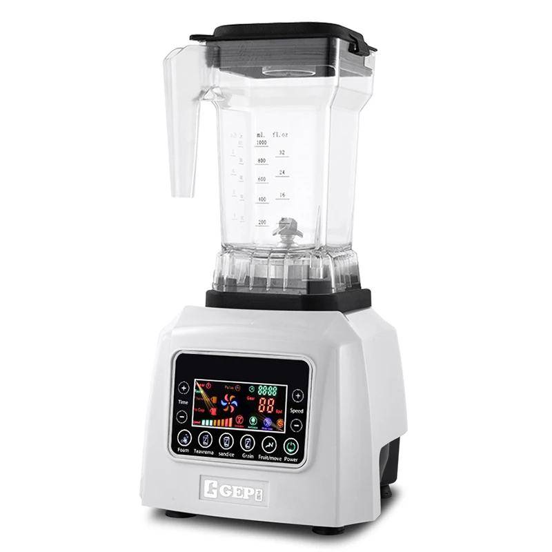 1800W Professional Commercial Blender High Quality Multifunction Smoothie Blender Low Noise Juicer Mixer Grinder