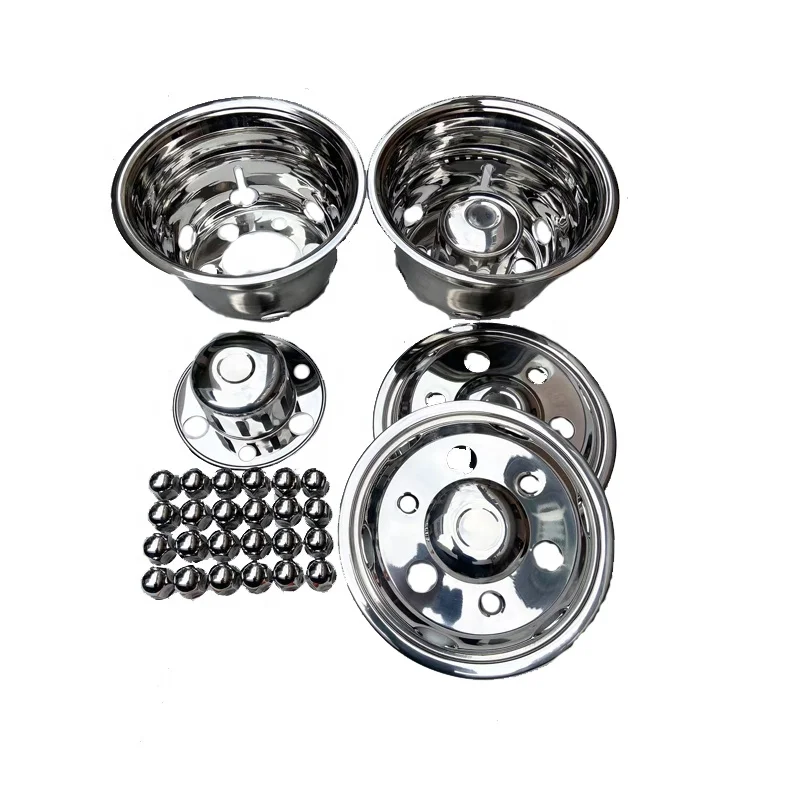 auto body Parts stainless Steel Wheels 17.5 Inch  6 holes wheel cover for truck bus