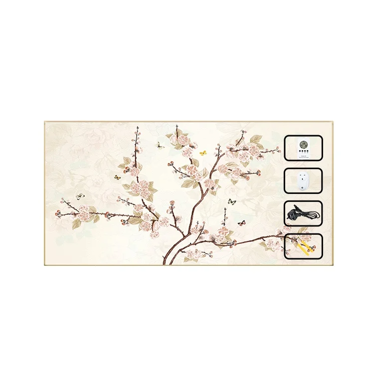 Низкое энергопотребление, современный декоративный нагреватель с дальним инфракрасным изображением, печатный панельный нагреватель