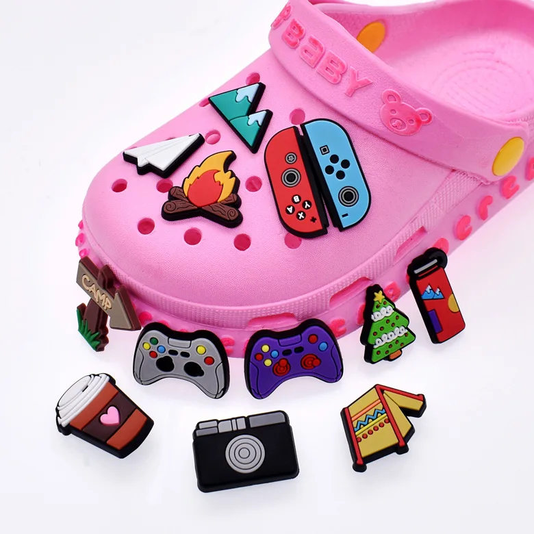 
Hellosport Accessories For Croc Shoe Croc Desinger Charms Furry Croc Clogs Slippers 