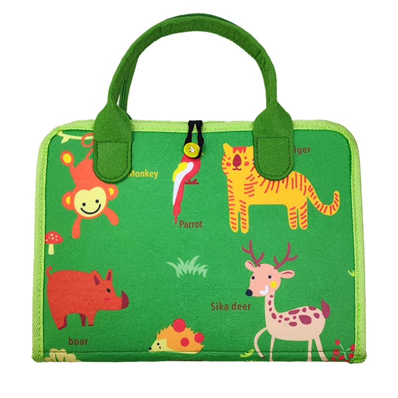 oem custom felt montessori toys montessori educational felt learning busy board for toddlers