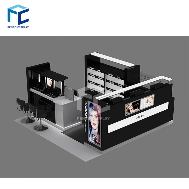 Профессиональный светлый косметический киоск для торговых центров на заказ мебель креативные идеи продажи