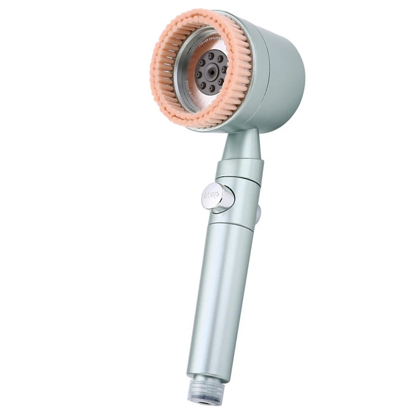 Online Hot Selling Supercharging 5 Mode SPA Filter Shower Head with Massage Brush Filter Hand Shower Bathroom Accessories