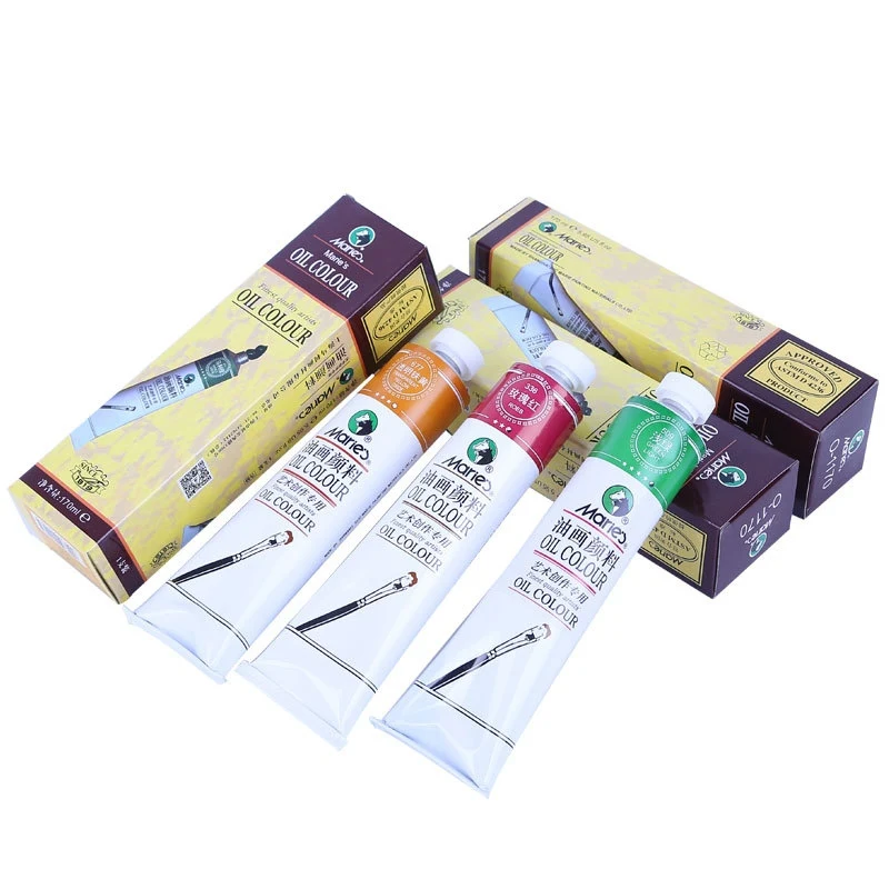 Maries 170ml Oil Paint Aluminum Tube For Beginner Artist Painting