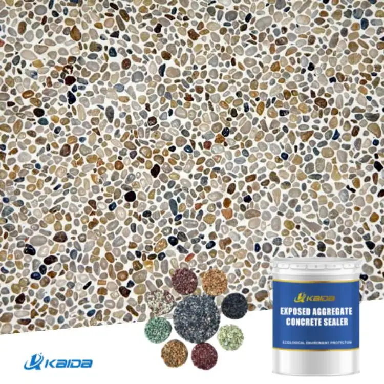 Low-maintenance Wash Stone Exposed Aggregate Exterior Paint Waterproof Floor Building Coating