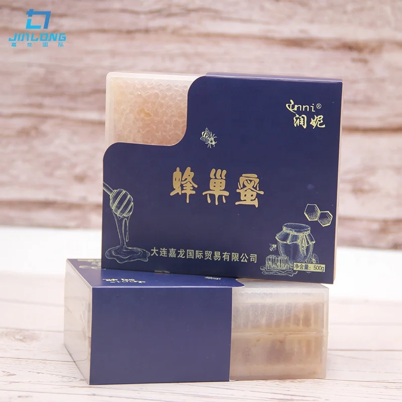 Best supplier raw honeycomb in 500g plastic cassette box for health