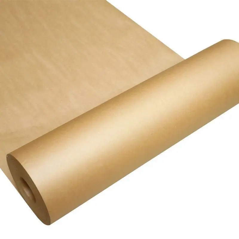 Hot selling high strength high temperature resistant single plastic double silicon brown kraft paper