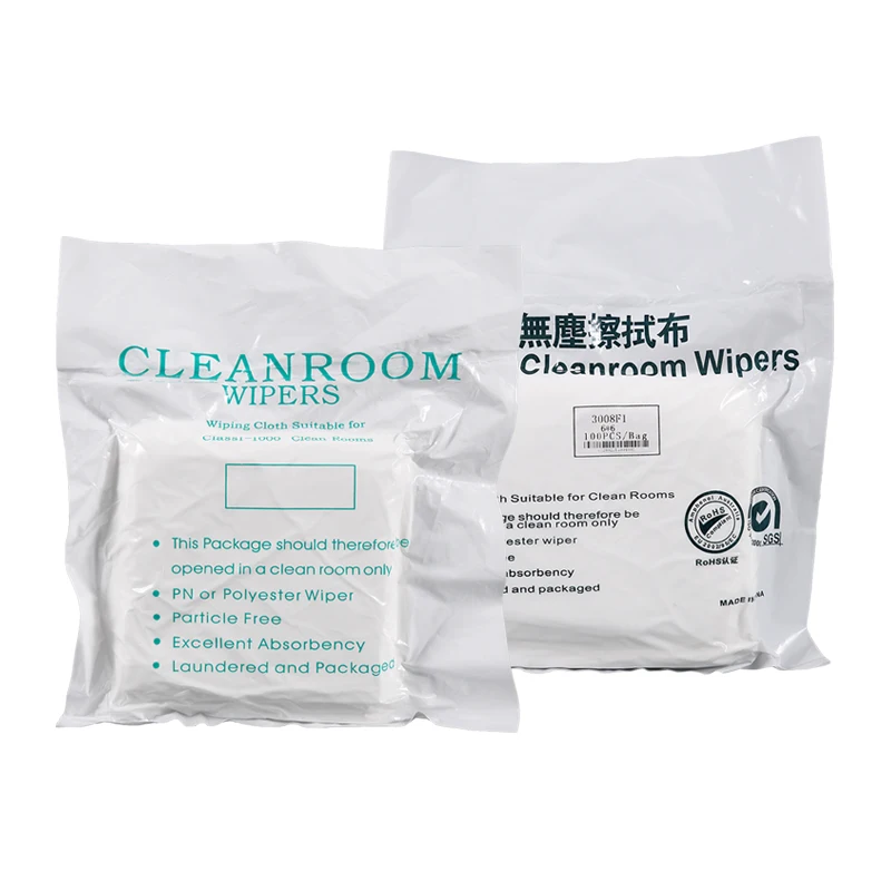 Class 100 160gsm Microfiber Cleaning Digital Camera Lens Wipes Cleanroom Dust Free Cloth Polyester Pharmacy Cleanroom Wipers