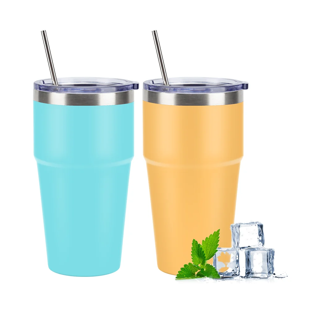 Wholesale 20oz Double Walled Stainless Steel Inusulated Travel Beer Tumbler Cups In Bulk