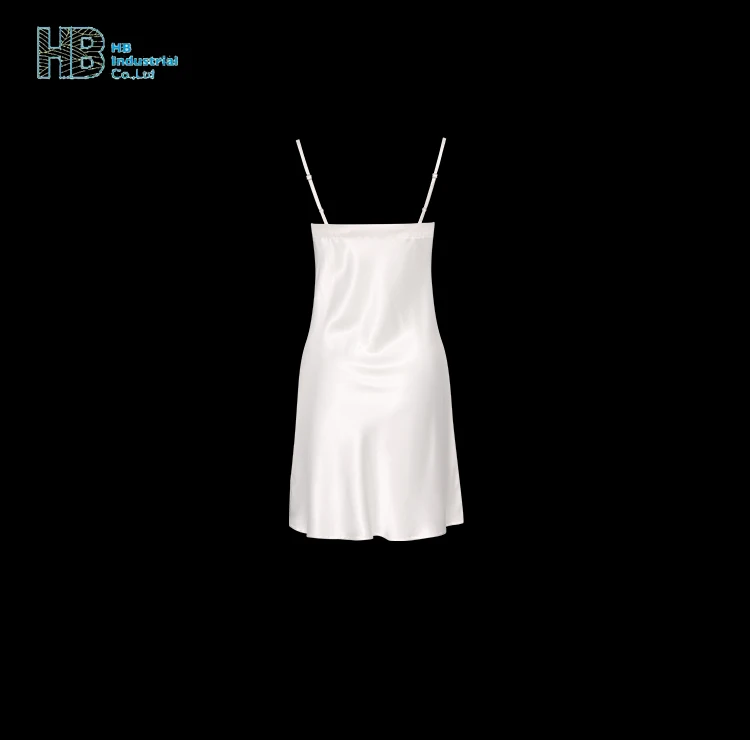 Factory 8135 Wholesale Sexy Short Nightwear Silk Slip Dress Sleepwear Satin Nightgown For Women With Robe