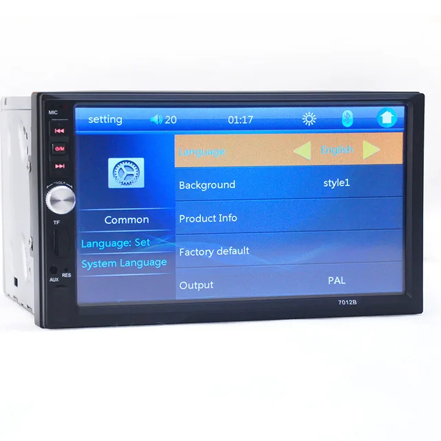 2 din radio 7.0 Inch LCD Touch Screen  auto stereo USB AUX Wheel Control Mirror link 7012b Mp5   car player
