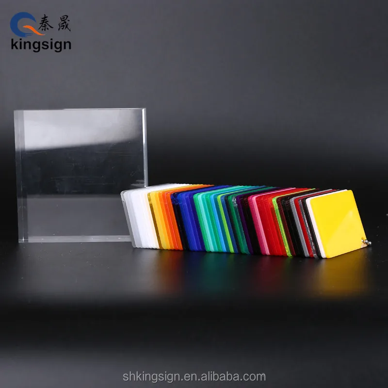 Kingsign manufacture china factory supply plastic color cast acrylic plate pmma sheet