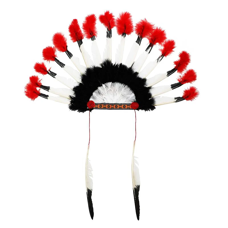Wholesale Samba Popular Indian Design Showgirl Carnival Costume Feathered Festival Headdress For Party Holiday Supply