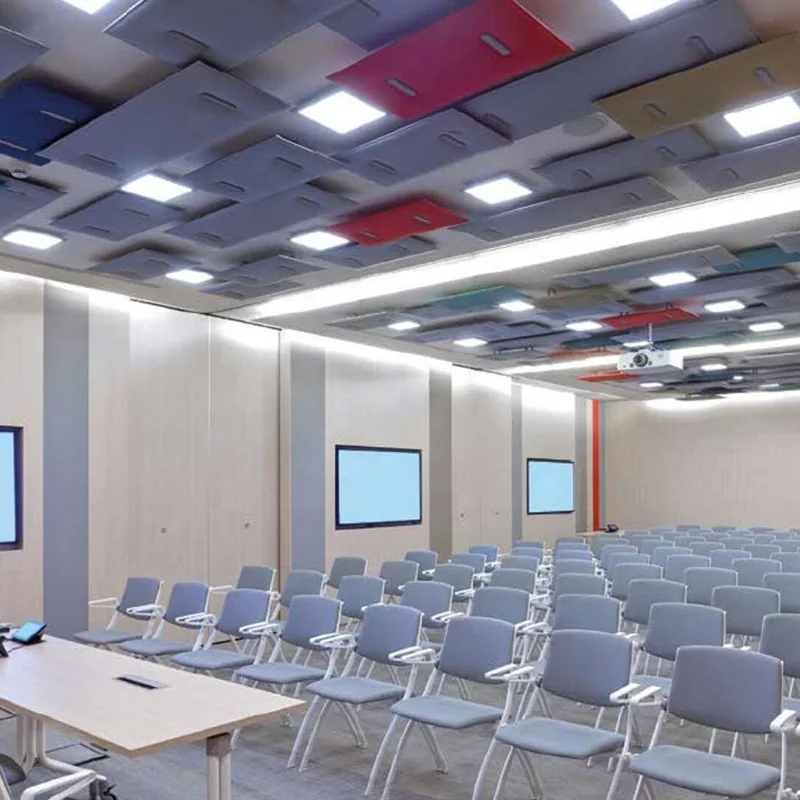 Acoustic Wall Ceiling 3D Polyester Felt Fabric PET Acoustic Panel 100% Polyester Fiber Ceiling