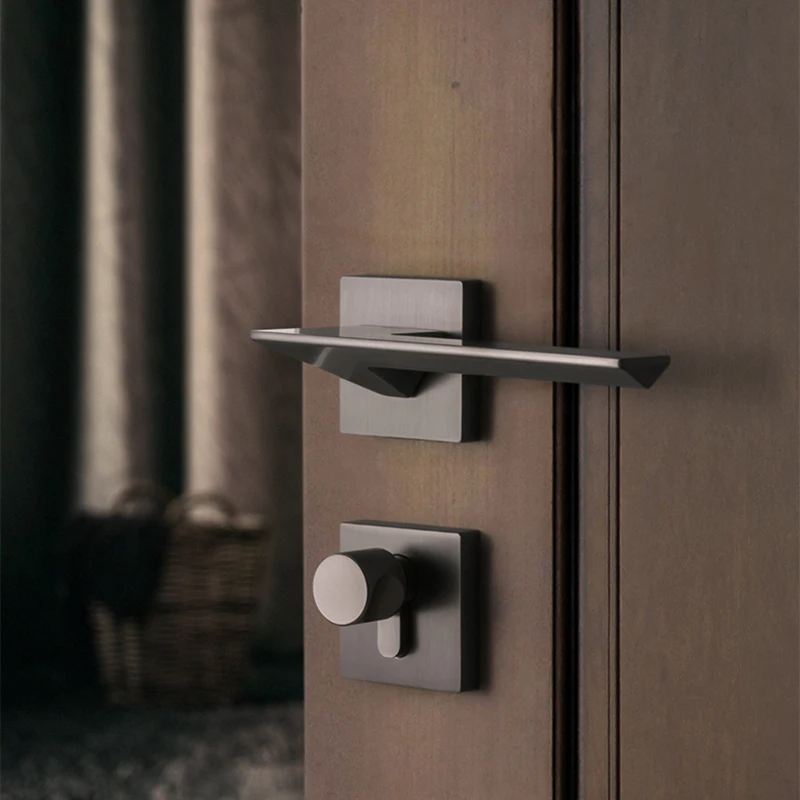 Модный дизайн, дверные ручки, замки, дверные замки из нержавеющей стали, внутренний рычаг, дверная ручка, замок