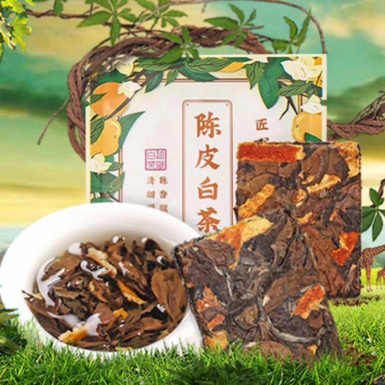 Комбинированный чай Fuding оптовая продажа белый с отделкой мандарина Fujian Xinhui чайное