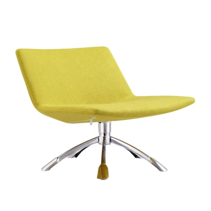 Simple design oversized yellow restaurant furniture chairs revolving chair for sale