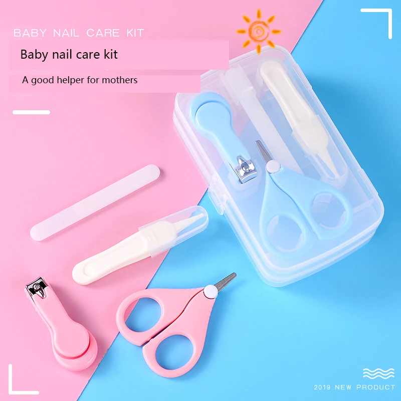 4 Pieces Baby Nail Care Set Newborn Baby Nail Clipper Kit Baby Nail Cutter