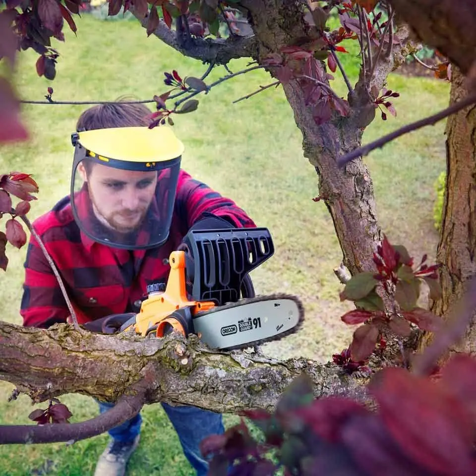 LawnMaster Cordless  24V Battery Fast Charger Included Oregon Bar and Chain Automatic oiling  Electric Chainsaw CLCS2425