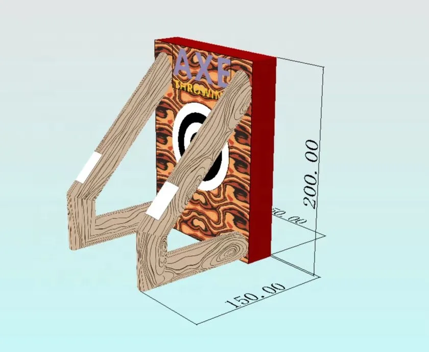 hot sales outdoor funny inflatable double  lane axe throw game