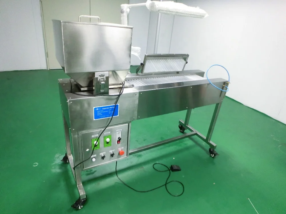 JYG-220 Tablet Capsule Sofe Capsule Pill Visual Defect Conveyor Farmacutical Inspect machine
