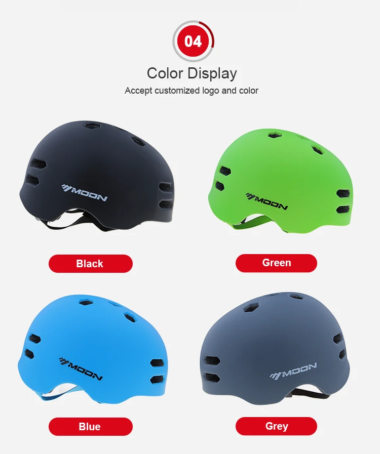 MOON OEM/ODM CE EN 1077 Wholesale Snow Ski Adult soft sports Head Protective in-mold Helmet MTV18 blue