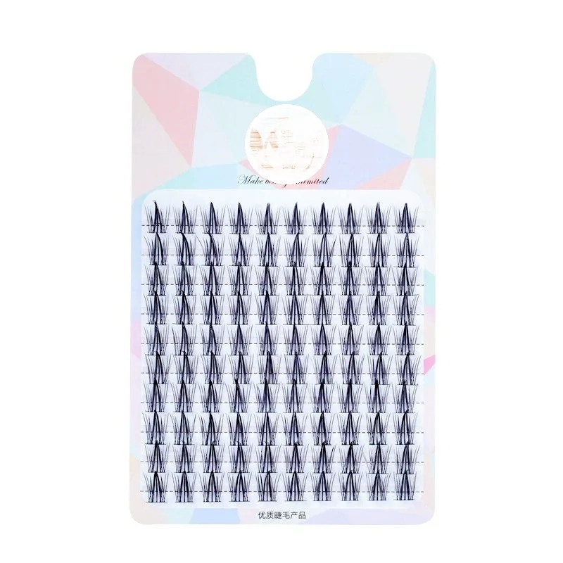 Thin End Series Natural Individual Wholesale Ribbons Segmented Long lashes Thinner Base False Cluster Mink Eyelash Extension