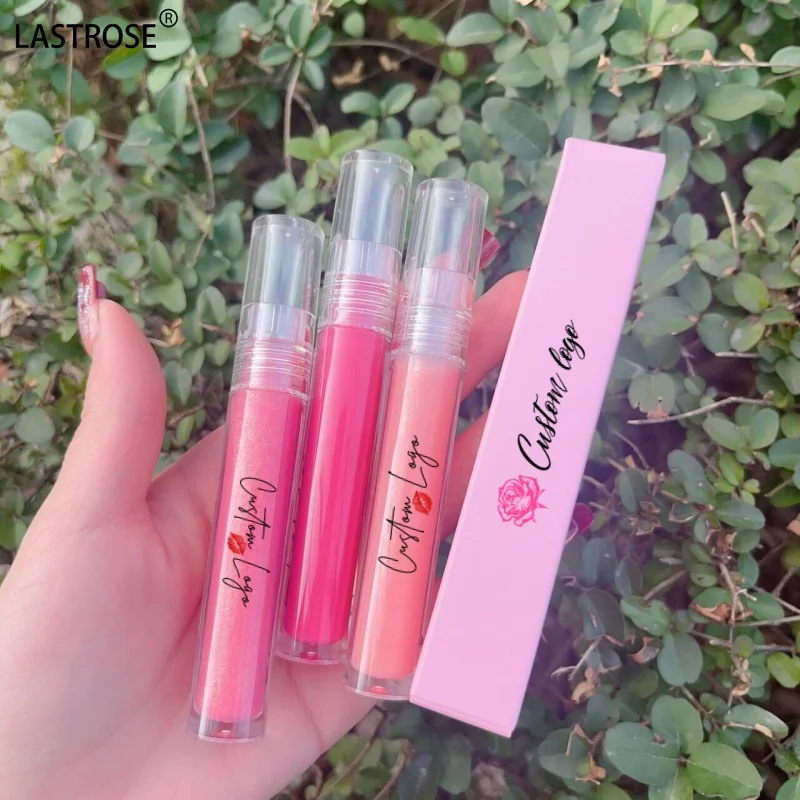 Wholesale print your Logo Waterproof matte Lipgloss  Colors Shimmer High Quality Vegan Glossy Plumping High Shine Lip Gloss