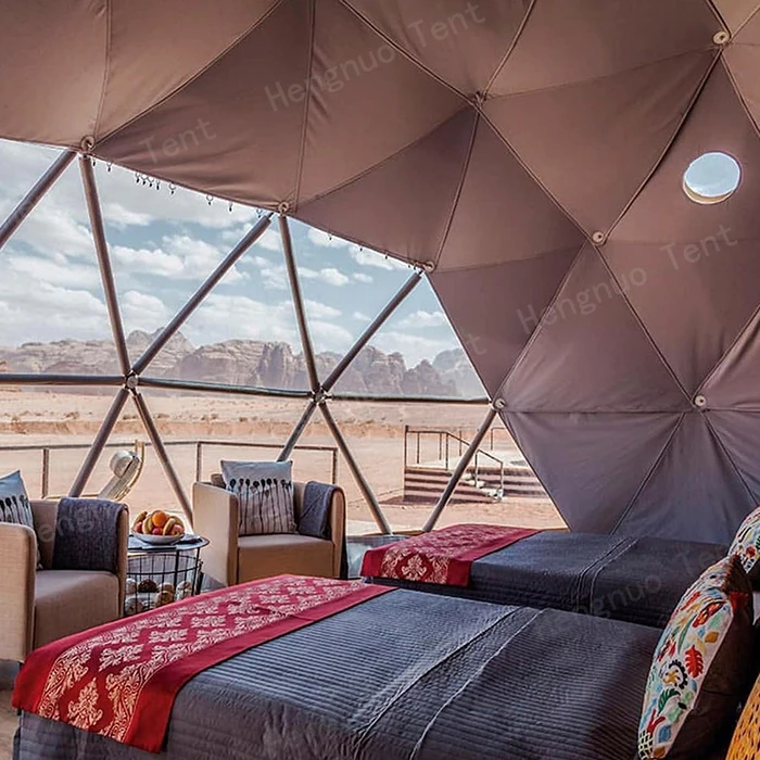Роскошный сборный дом Desert Hotel для кемпинга Кемпинговый геодезический купол отдыха