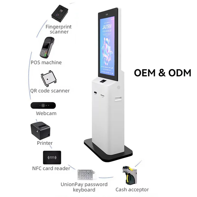 Китайский производитель OEM ODM гостиничный Настольный киоск самообслуживания Checkin для кинотеатра