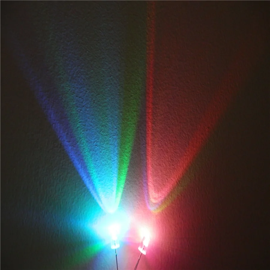 
High quality common anode 5mm rgb color changing / flicker led diode 