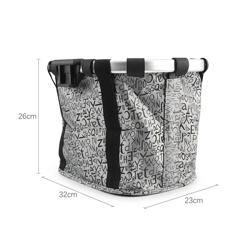 Передняя велосипедная корзина из алюминиевого сплава с принтом по заводской цене