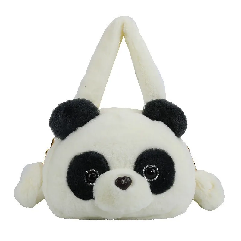 Kids School Bags Cute Panda Stuffed Animals Toys Shoulder Bag soft toys for Girl gift Panda Plush Bag With Handle