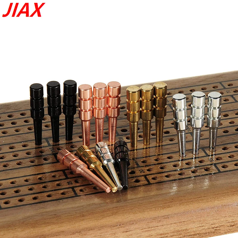 Cribbage Pegs 4 Colors Metal for Traditional Board Game 34mm Fit 1/8' Standard