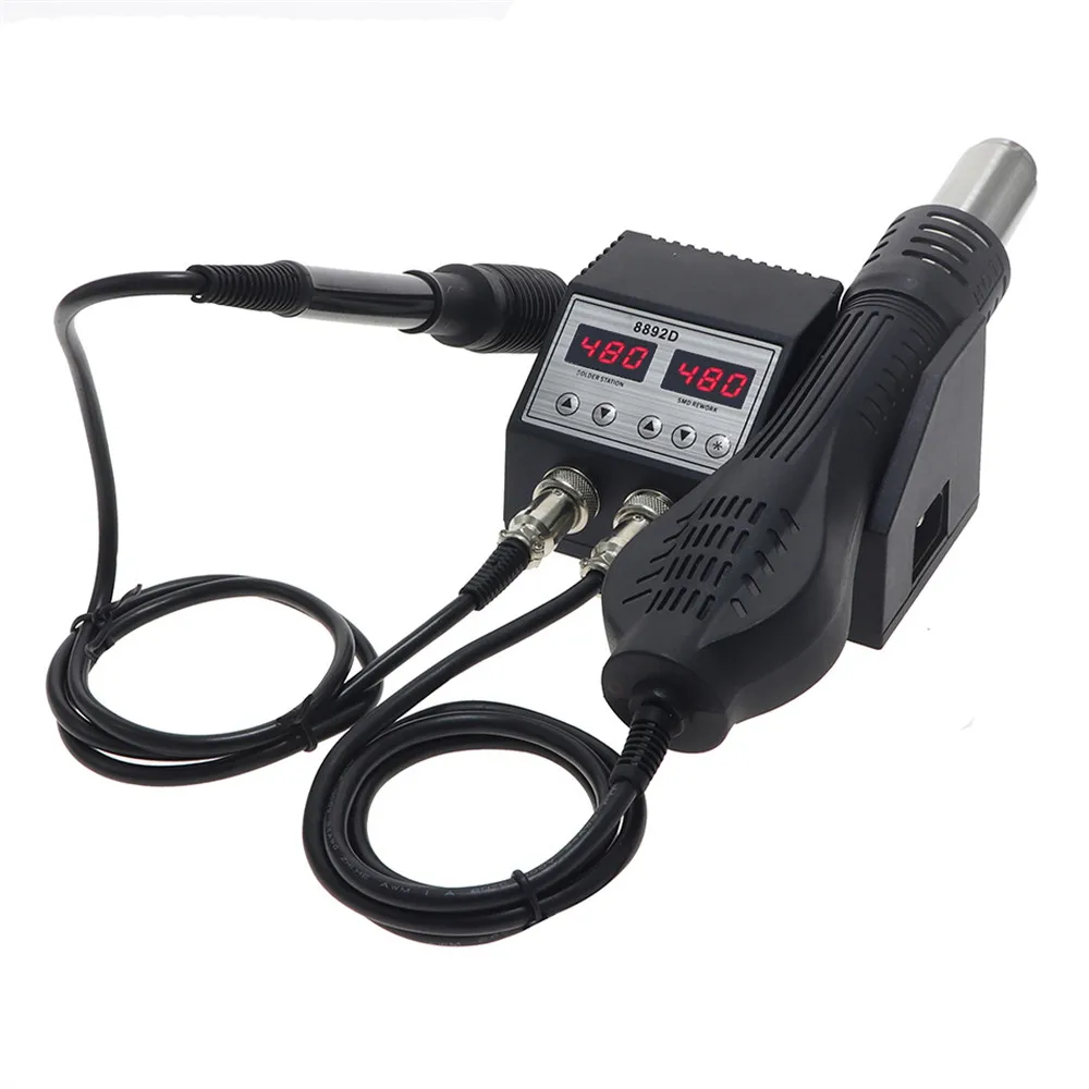 Green 8892D Soldering Iron Portable Hot Air Telephone Repair Soldering Stations